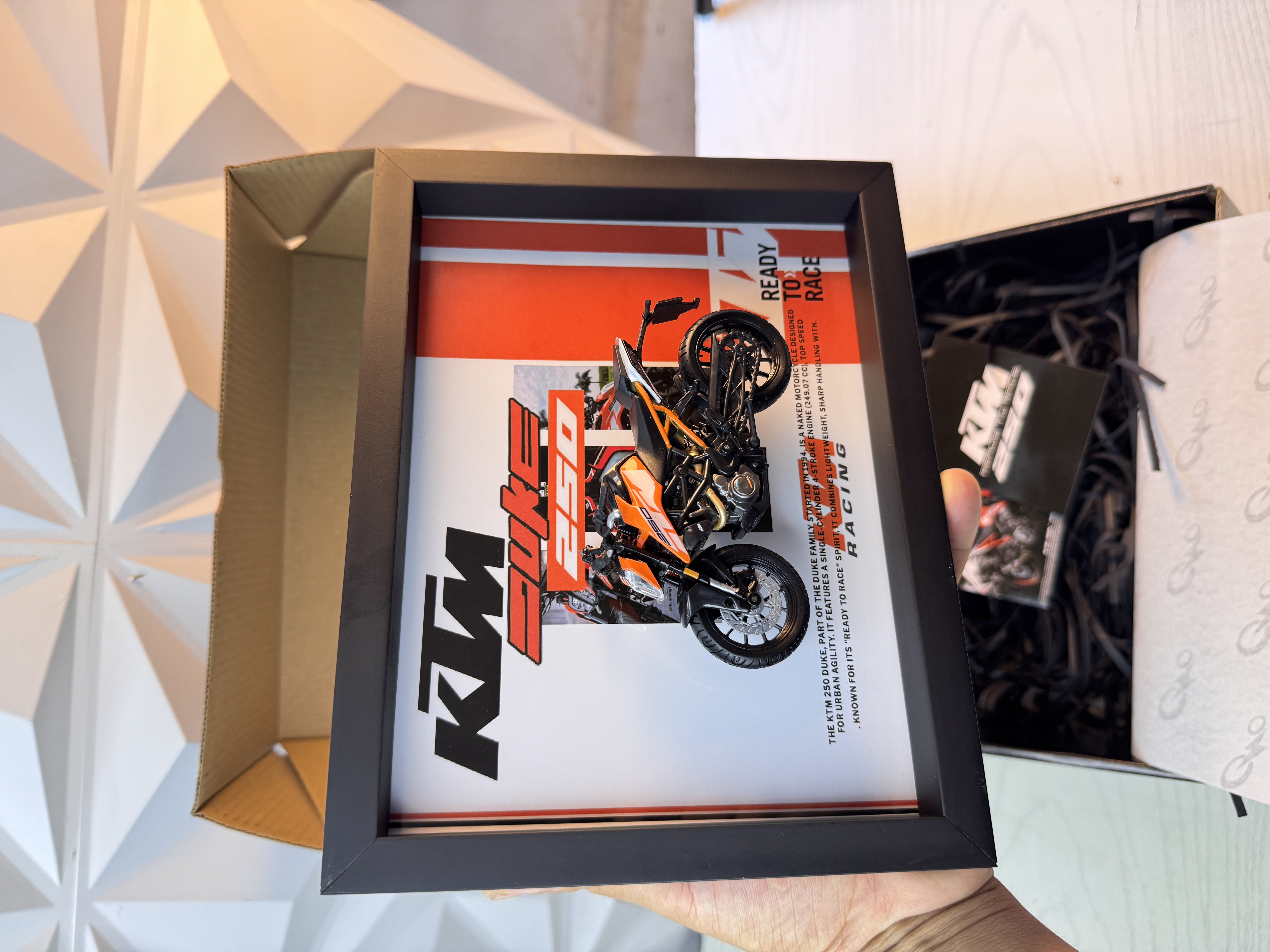 Cuadro 3D Motos escala 1/18