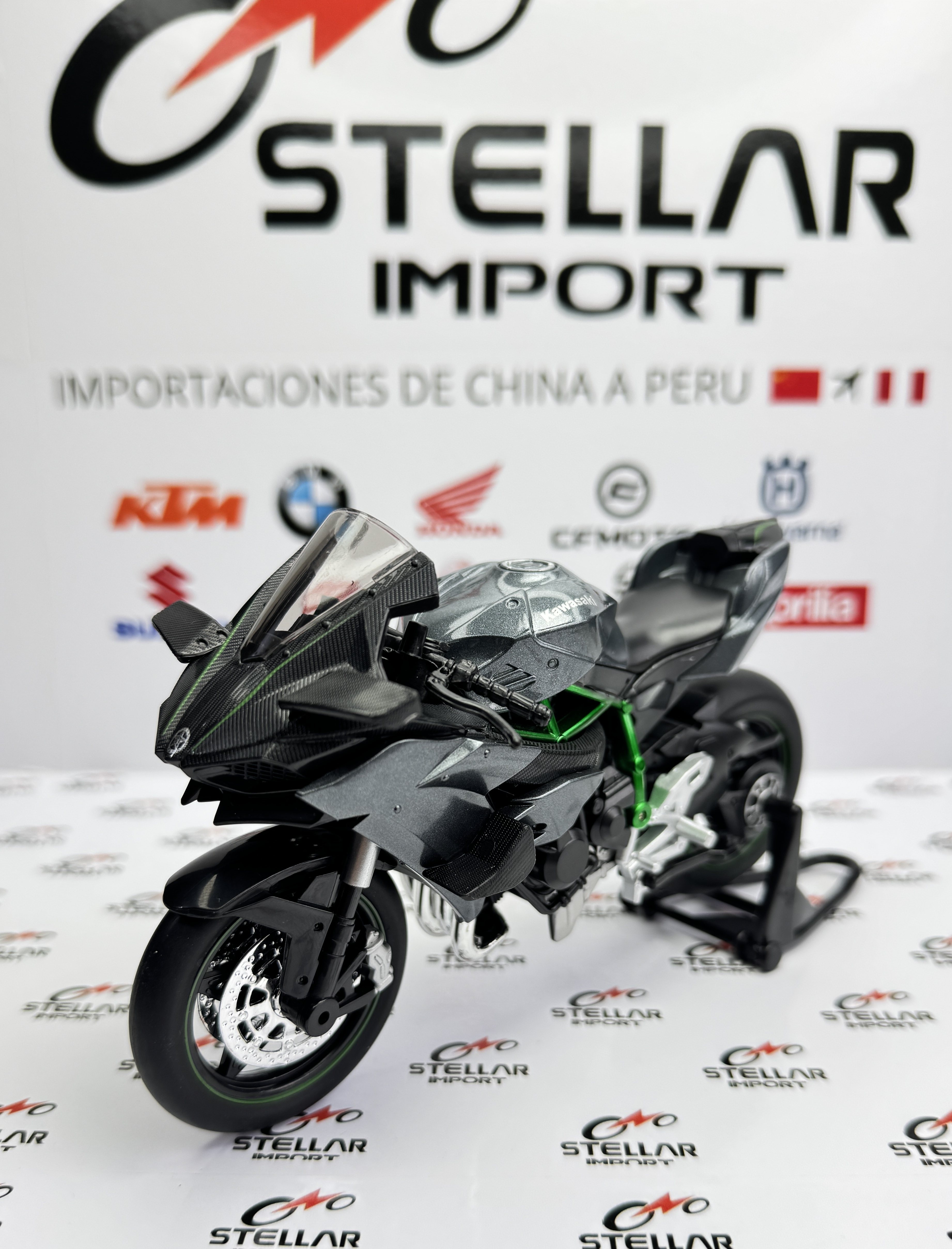 Kawasaki ninja H2r Luz y Sonido Replica